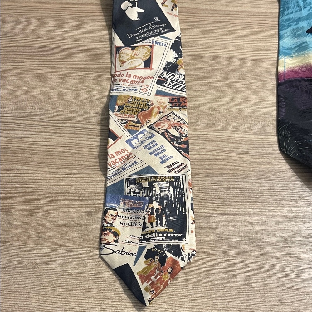 Classic Movie Poster Print Tie